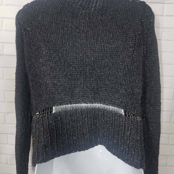 Duffy Gray Knit Wool Cashmere Blend Sweater - Picture 8 of 13